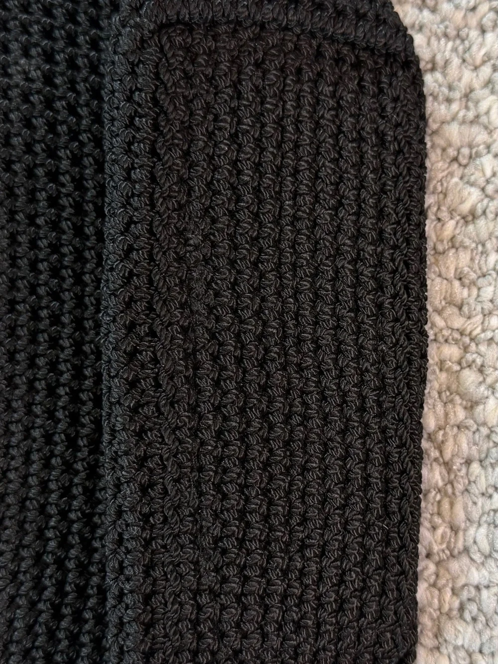 NWOT ‘The Sak’ Small Black Hand Crocheted Shoulder Bag
